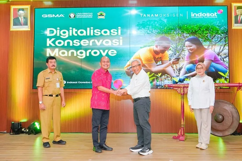 Indosat Ooredoo, solusi IoT, konservasi mangrove, pemantauan lingkungan, teknologi terkini, kesehatan ekosistem, analitik data, pengelolaan tambak, keberlanjutan lingkungan, masyarakat lokal.