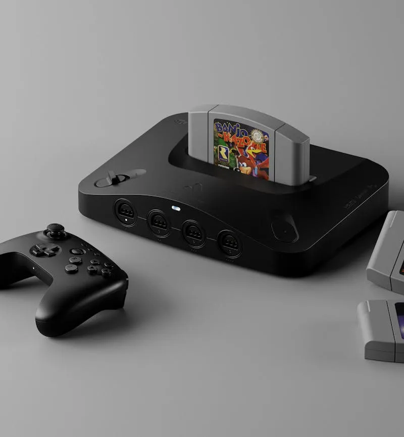 Nintendo 64 Analogue, pre-order Nintendo 64, konsol gaming modern, resolusi 4K, teknologi FPGA, upscaler 4K, presentasi N64, warna konsol, port kontroler, pengalaman gaming, nostalgia game klasik.