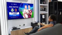 TV Sharp, akses Vidio Platinum, kolaborasi Sharp dan Vidio, hiburan berkualitas tinggi, upgrade pengalaman nonton, aplikasi Vidio, televisi Android, konten seru, pertandingan UEFA, streaming tanpa batas.