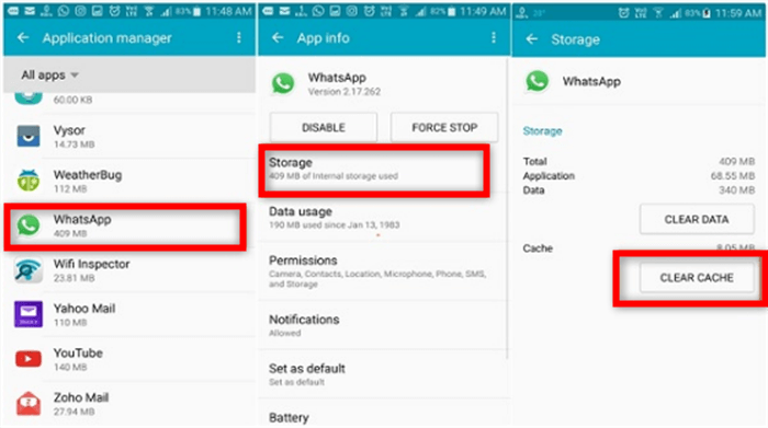 Cara Menghapus Cache Whatsapp di HP Android